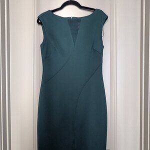 Vince Camuto Bateau Neck Green Dress size 10